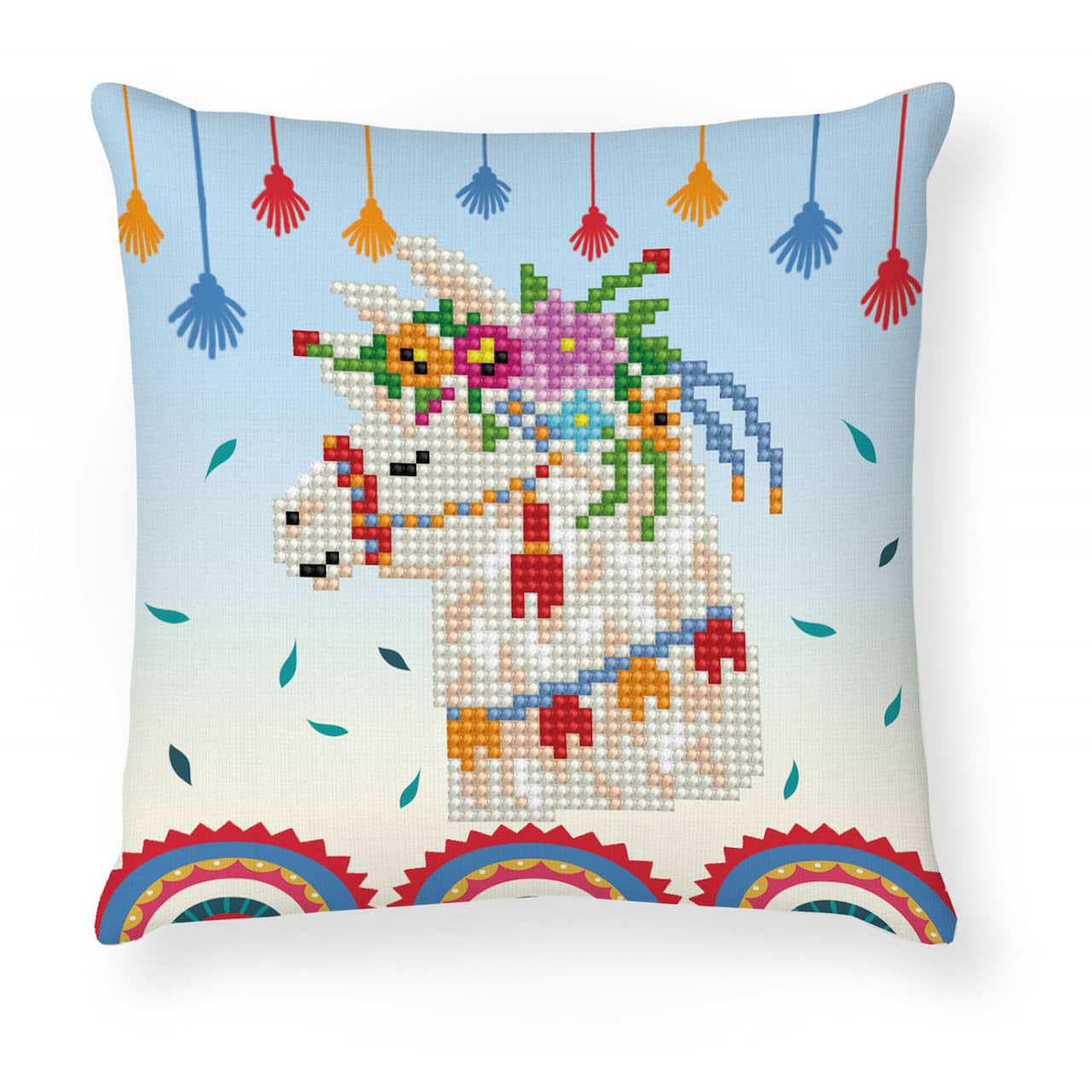Diamond Dotz® Llama Party Diamond Painting Mini Pillow Artwork Kit